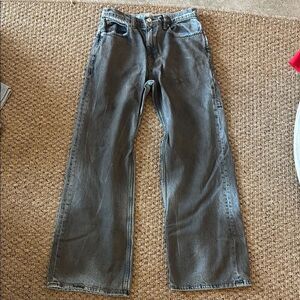 Free People Gray Relaxed Jeans